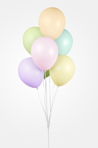 Ballonnen - 50 stuks - 30 cm - pastel kleuren