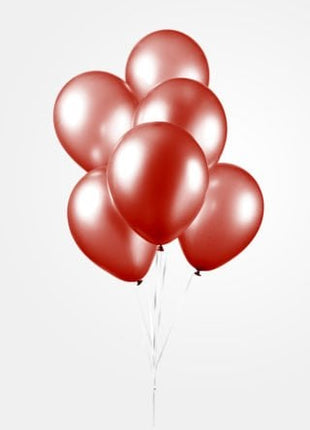 Ballonnen - 10 stuks - 30 cm - Rood metallic