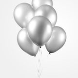 Ballonnen - 50 stuks - 30 cm - Zilver metallic