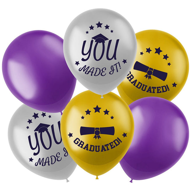 Ballonnen - 6 stuks - 33 cm - Academic Elegance