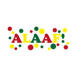 Carnaval raamsticker 'Alaaf' - 75 x 25 cm