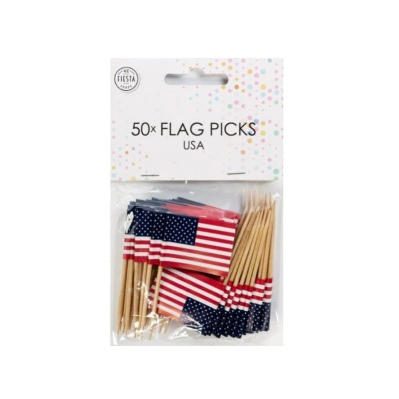 Amerika Cocktailprikkers - 50 stuks