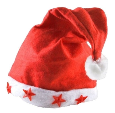 Kerstmuts met LED lichtjes