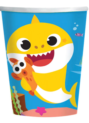 Baby Shark Cups - 8 pieces - 250 ml