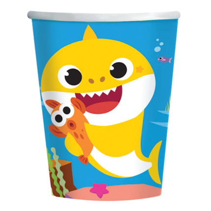 Baby Shark Cups - 8 pieces - 250 ml