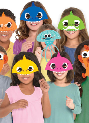 Baby Shark Masks - Pack of 8