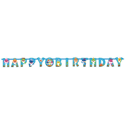 Baby Shark Letterslinger Happy Birthday - 180 cm