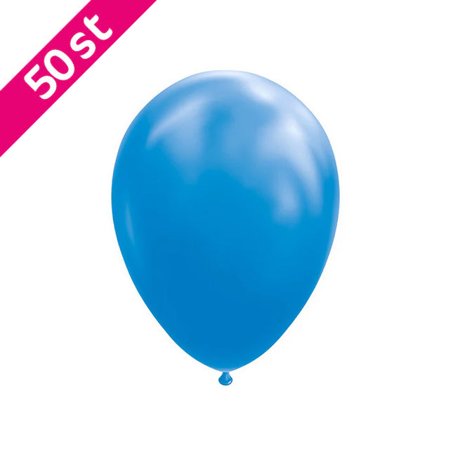 Blauwe ballonnen 50 stuks