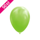 Licht groene ballonnen 50 stuks