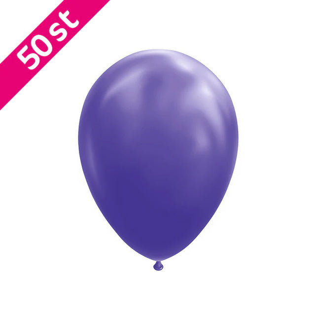 Paarse ballonnen 50 stuks