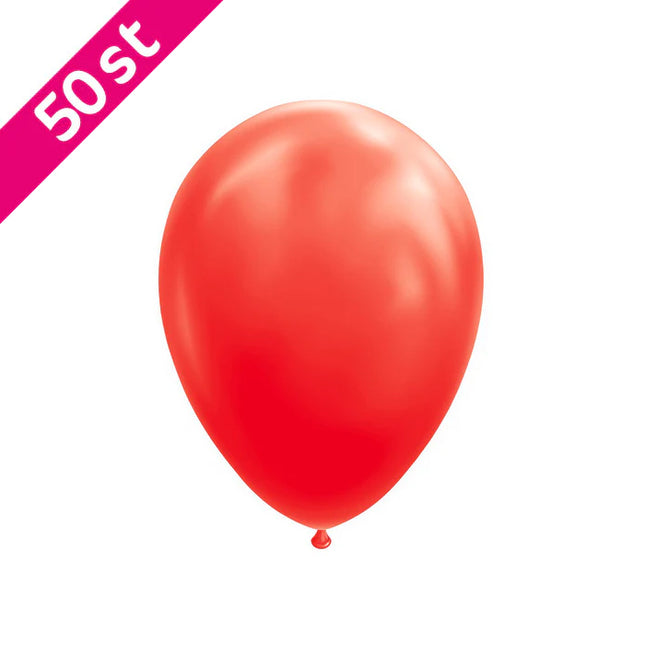 Rode ballonnen 50 stuks