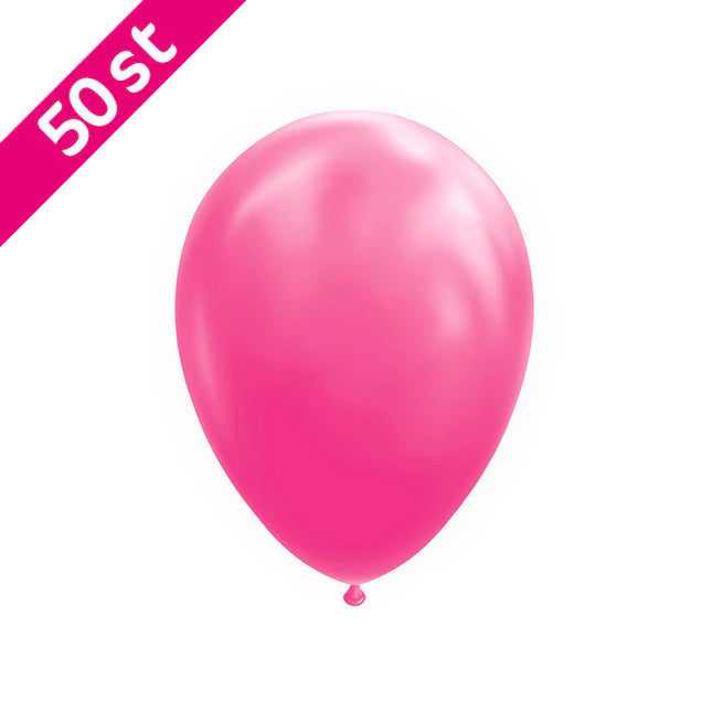Roze ballonnen 50 stuks