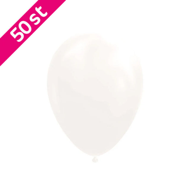 Witte ballonnen 50 stuks
