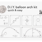 Ballonnen boog - 3 x 2,5 m - DIY