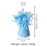 Folie ballongewicht - pastel blauw