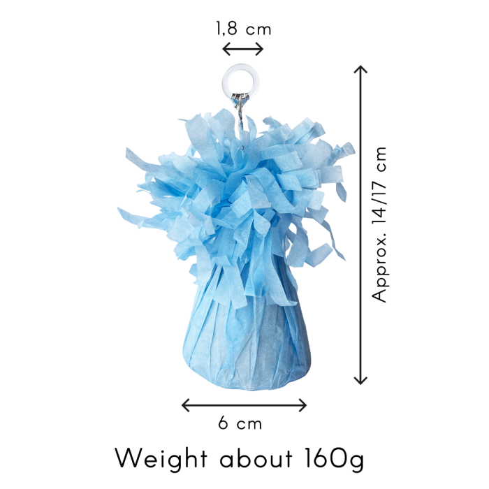 Folie ballongewicht - pastel blauw