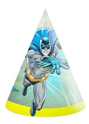 Batman papieren hoedjes - 6 stuks