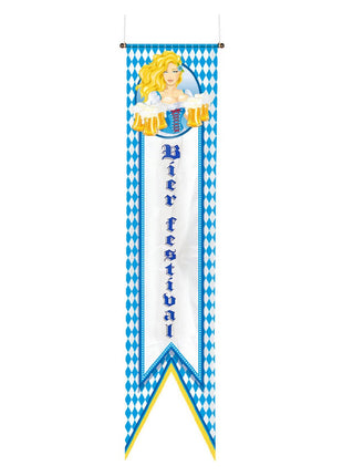 Beierse vlag - Oktoberfest banner - 40 x 180 cm