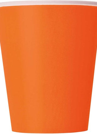 Paper cups - 14 pieces - 25 cl - orange