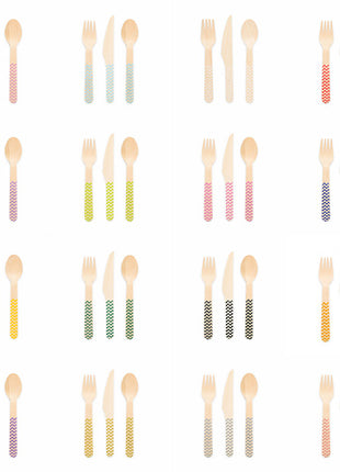 Wooden cutlery FSC - 18 pieces