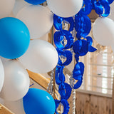 Ballonnen - 10 stuks - 30 cm - wit/blauw