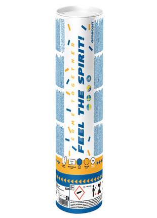 Confetti Cannon - Blue/Yellow - Paper - 28 cm