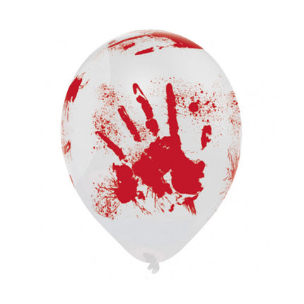 Bloed handen Ballonnen - 6 stuks - 25,4 cm