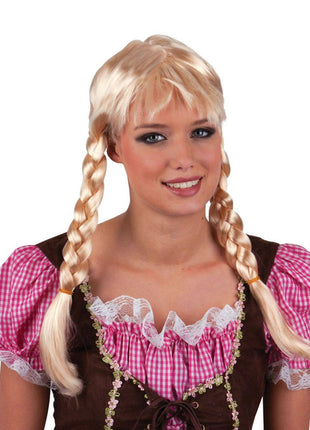 Blonde wig with braids