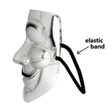 Boland gezichtsmasker Protest - zilver