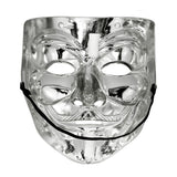 Boland gezichtsmasker Protest - zilver