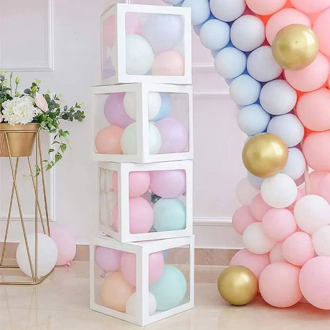 Ballon boxen - 4 stuks -30 x 30 cm