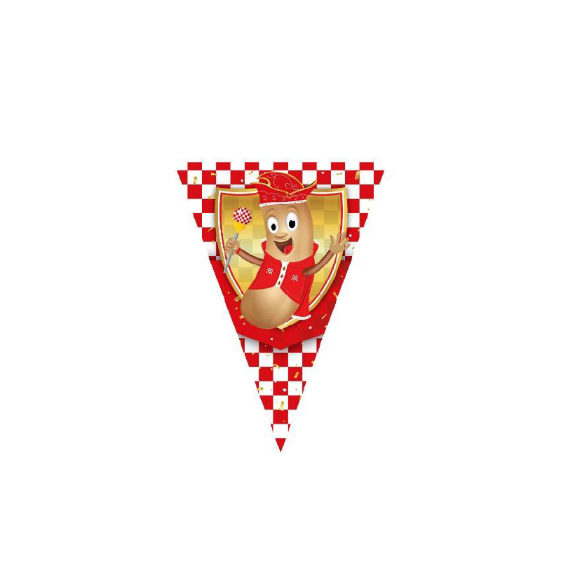 Vlaggenlijn / slinger Brabants Fisje - 10 meter vlaggetjes