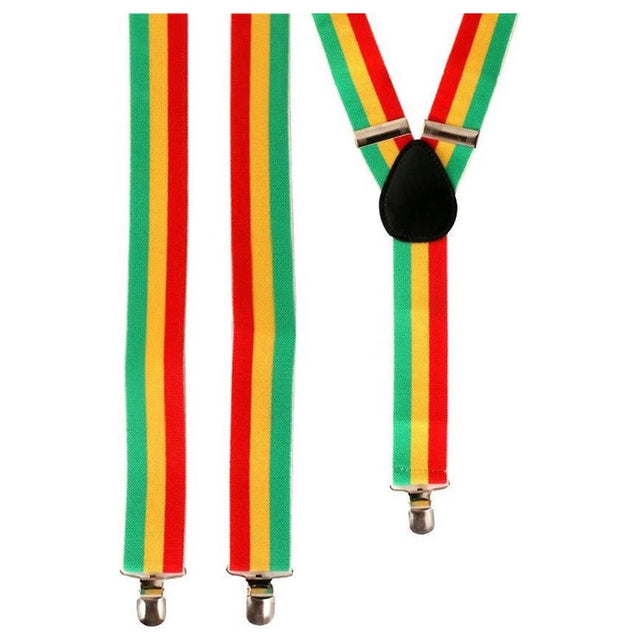 Carnaval Bretels rood/geel/groen