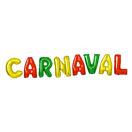 Carnaval Folieballonnen - 36 cm - 8 stuks
