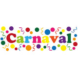 Carnaval Raamsticker - 75 x 25 cm