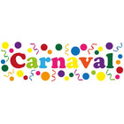 Carnaval Raamsticker - 75 x 25 cm