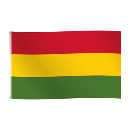 Carnaval Vlag - 150 x 90 cm - rood / geel / groen