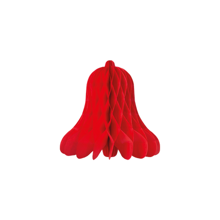 Kerstklok 30 cm - rood
