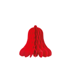 Kerstklok 30 cm - rood