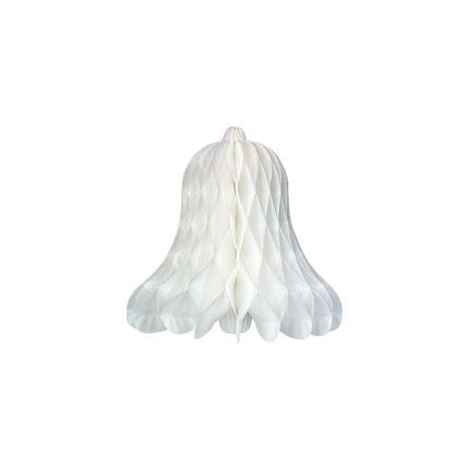 Kerstklok 30 cm - wit