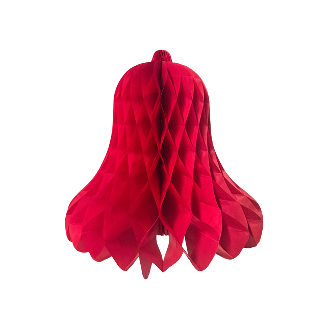 Kerstklok 50 cm - rood