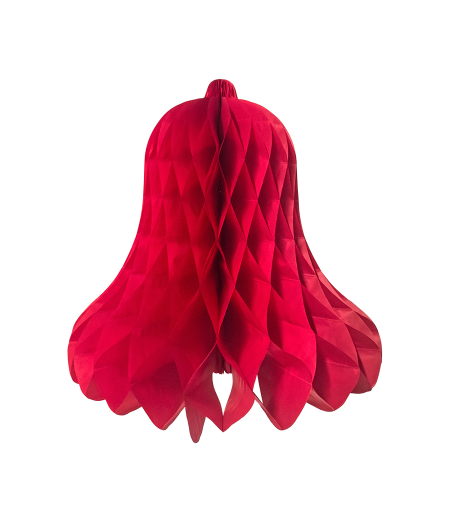 Kerstklok 50 cm - rood
