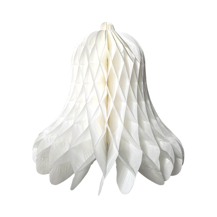 Kerstklok 50 cm - wit