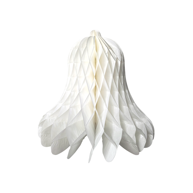 Kerstklok 50 cm - wit