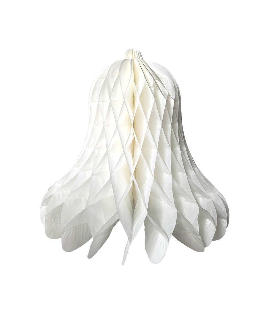 Kerstklok 50 cm - wit