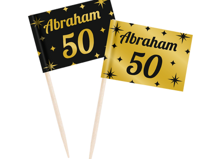 Abraham Cocktailprikketjes - 20 stuks - 50 jaar - Classy