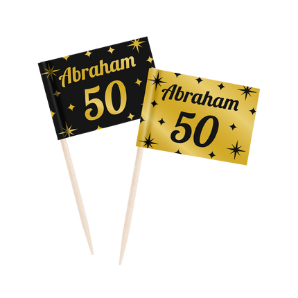 Abraham Cocktailprikketjes - 20 stuks - 50 jaar - Classy
