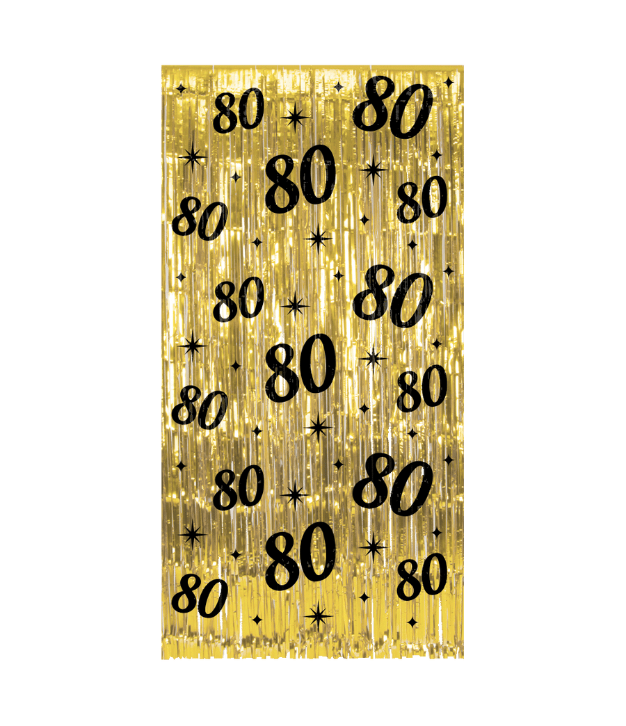 80 jaar Foliegordijn - 200 x 100 cm - Classy