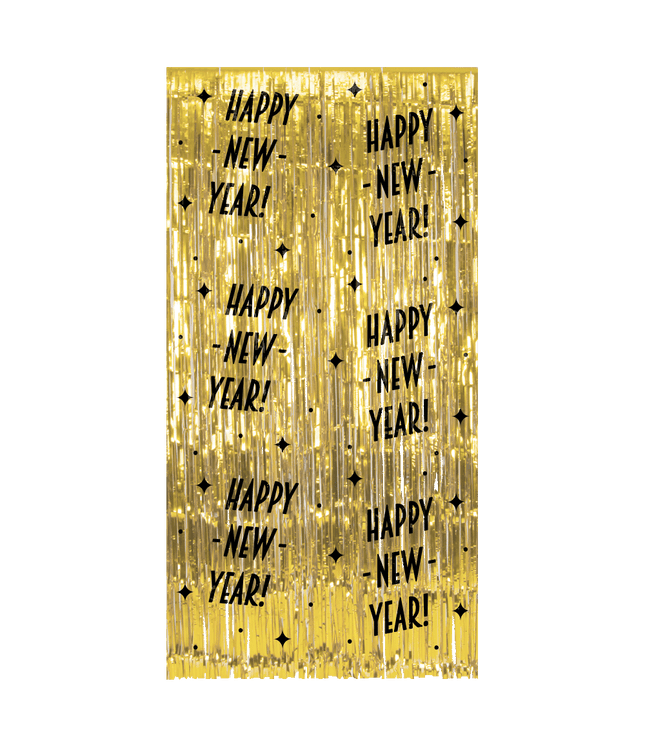Happy New Year foliegordijn - 200 x 100 cm - Classy