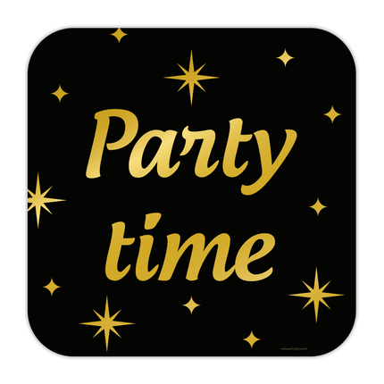 Party time Huldeschild - 50 x 50 cm - Classy